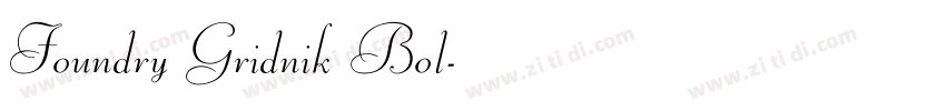 Foundry Gridnik Bol字体转换